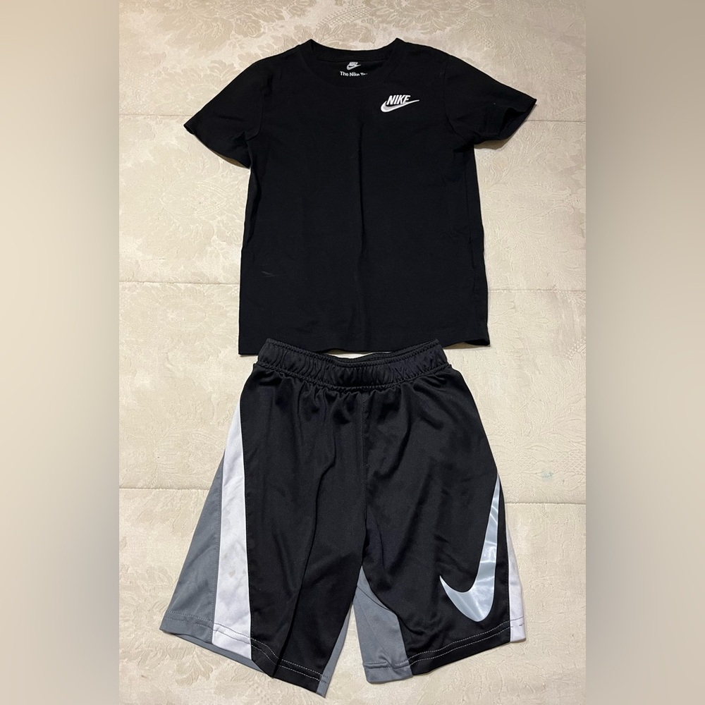 Black Nike T-Shirt and Shorts Set
